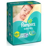 Pampers Taped Diapers S Size (4-8 kg) 22 Pcs image