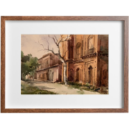 Panam City Watercolor Landscape - (27x20)inches image