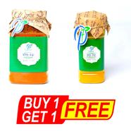 Panash Food Buy 500 Gm Chili Powder(Morich Gura) With Get 100gm Turmeric Powder ( Holud Gura) free (BUY 1 GET 1) image