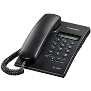 Panasonic KX-TSC60SXB Corded Landline Phone With Caller ID (Black) image