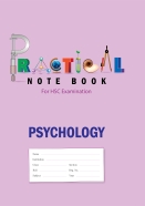 Panjeree Psychology HSC Practical Note Book image