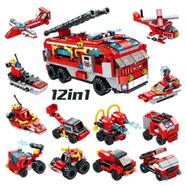 Panlos 561 Pcs Firefighter Lego 12 in 1 City Building Block for Kids 25 Play Style - 633016 icon