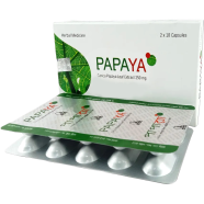 Papaya 250 mg Capsule 10's Strip image