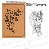 Paper Tree Spiral Sketch- Butterfly image