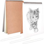 Paper Tree Spiral Sketch, art, drawing Book, cartridge paper (40 sheets/80 page) - PACK OF 10 PCS