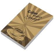 Paper Tree Vintage Notebook Sketchbook Drawing Sketchpad- COFEE MAKES STONGER image