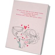 Papertree Ruled Notebook (If you ever ask me how many times) image