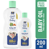 Parachute Just for Baby - Baby Oil 200ml (Baby Wash 100ml FREE) image