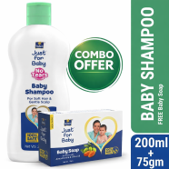 Parachute Just for Baby - Baby Shampoo 200ml Baby Soap 75g Combo Set image