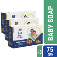 Parachute Just for Baby - Baby Soap 75g Pack of 3 Combo (75g x 3) icon