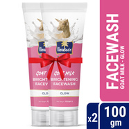 Parachute SkinPure Goat Milk Brightening Facewash (Glow) Double Pack (100gm x 2) image
