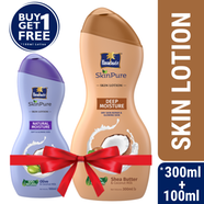 Parachute SkinPure Skin Lotion Deep Moisture 300ml (100ml Natural Moisture Lotion Free) image