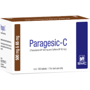 Paragesic-C 500 mg, 65 mg Tablet 10's Strip image