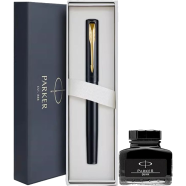 Parker XL BLACK Fountain pen with Black Parker Ink Gift Item image