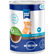 Paw Paw Kitten Can Food Fish 400gm | Cat Wet Food image