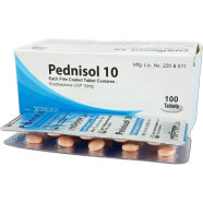 Pednisol 10 mg Tablet 10's strip image