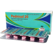 Pednisol 20 mg Tablet 10's strip image