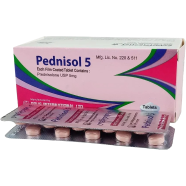 Pednisol 5 mg Tablet 10's Strip image
