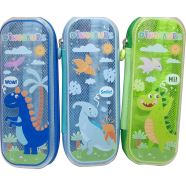 Cute Dino Print Zipper Pencil Bag image