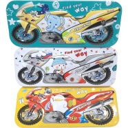 Metal Pencil Box For Kids Racing Bike Any Color image