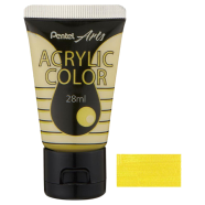 Pentel Acrylic Color 28ML - Metallic Yellow image