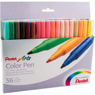 Pentel Arts Color Pen Assorted 36 Color Set - S360-3