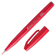 Pentel Brush Sign Pen - Red - SES15C-B
