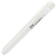 Pentel Clic Eraser ZE81-Transparent White Barrel White(NON PVC) - ZE81W-WE