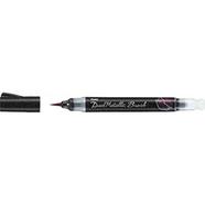 Pentel Dual Metallic Brush-Black Plus Metallic Red image