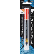 Pentel Dual Metallic Brush-Orange Plus Metallic Yellow - XGFH-DFX