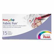 Pentel Fabric Fun Pastel Dye Sticks15 Colors Set image