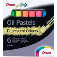 Pentel Oil Pastel FLUORESCENT 6 Color Set - PHN-F6