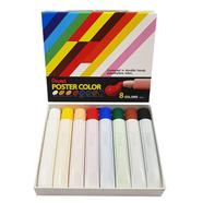 Pentel Poster 8 Colors Set IN PE Tube image