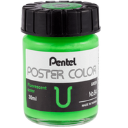 Pentel Poster Color 30cc WPU - FLUORESCENT Green image