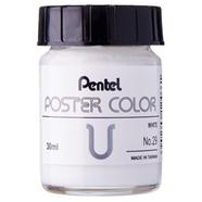 Pentel Poster Color 30cc WPU - Pentel White image