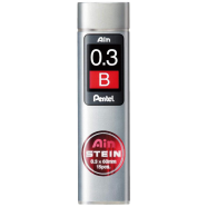 Pentel Refill Lead Stein 0.3mm-B 15Leads - C273-BO