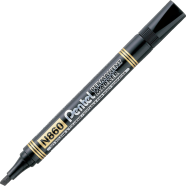 Pentel Refillable Permanent Marker Chisel Point-Black (N460-A) image