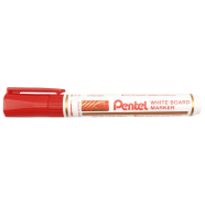 Pentel Refillable White Board Marker Bullet Point-Red - MW45-B