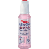 Pentel Roll'n Glue Rubber Roller Liquid Adhesive 30ml - ER153-P