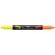 Pentel Twin Color Tip Highlighter-Yellow/Orange image
