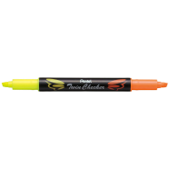 Pentel Twin Color Tip Highlighter-Yellow/Orange - SLW8-GFE