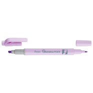 Pentel Twin Tip Illumina Flex Highlighter Flexible Chiset and Fine Tip - Pastel Violet - SLW11P-VE