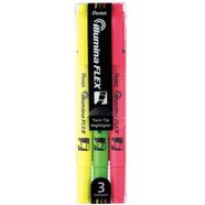 Pentel Twin Tip Illumina Flex Highlighter 3 Colors Set image