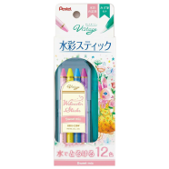 Pentel Vistage WaterColor StickS WZ Water Brush Set (SWEET MIX) image