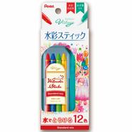 Pentel Vistage Water Color StickS WZ Water Brush Set (STANDARD MIX) image