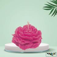 Peony Flower Sandalwood Fragrance Candle - Pink Color image