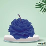 Peony Flower Sandalwood Fragrance Candle - Blue Color image