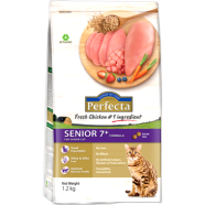Perfecta Dry Cat Food - Fresh Chicken 1.2kg For Cats Aged 7Years and up 7plus Formula image