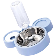 Pet Cat Dog Food Bowl Automatic Water Feeder image