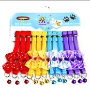 Pet Cats And Puppy Dogs Tie Type Collar With Bell image